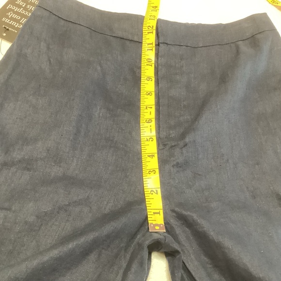 NEW Tuckernuck Wide-Leg 100% Linen Lydia Pants Size M Navy Coastal Preppy Beachy - Picture 8 of 11
